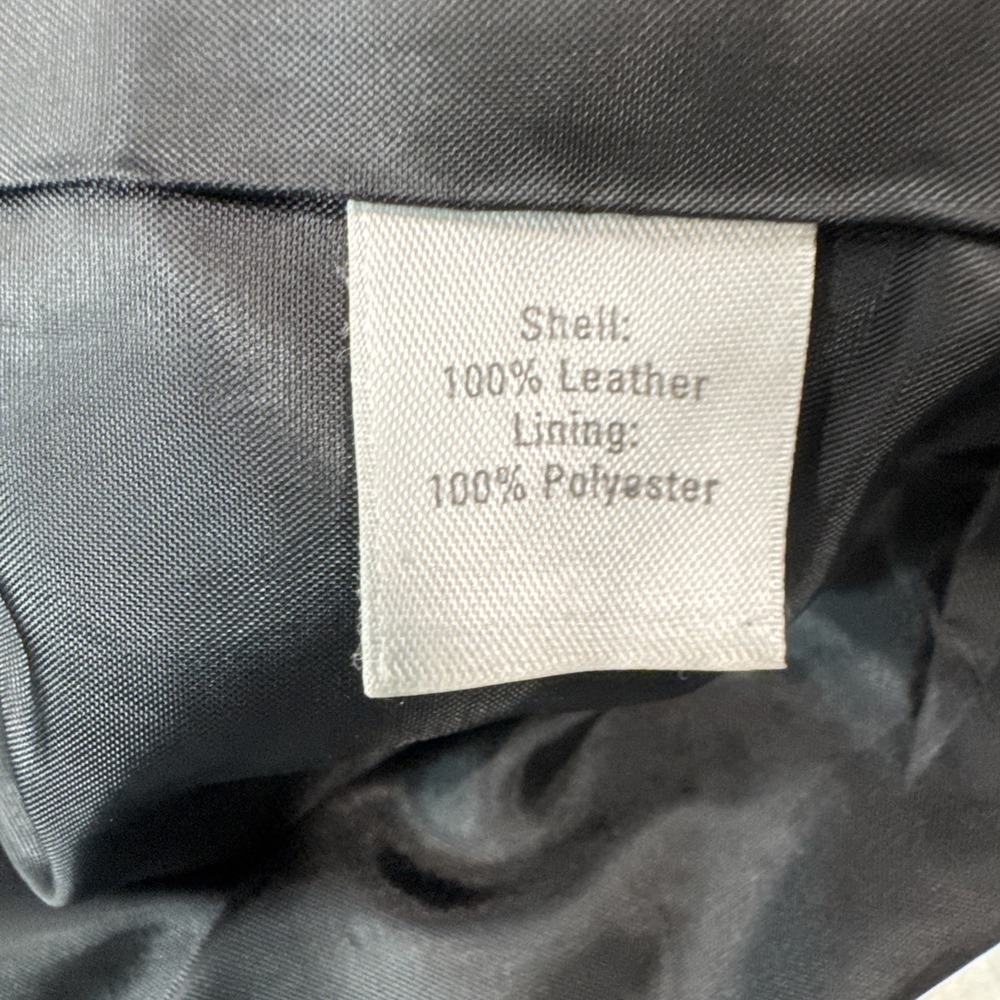 Semantiks Womens  Black Leather  Jacket Size 2 X - Picture 4 of 5